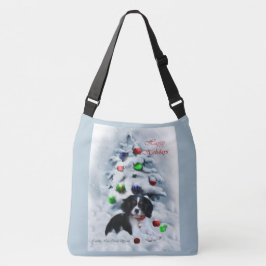Cavalier King Charles Spaniel Puppy Christmas Tragetaschen Mit Langen Trägern