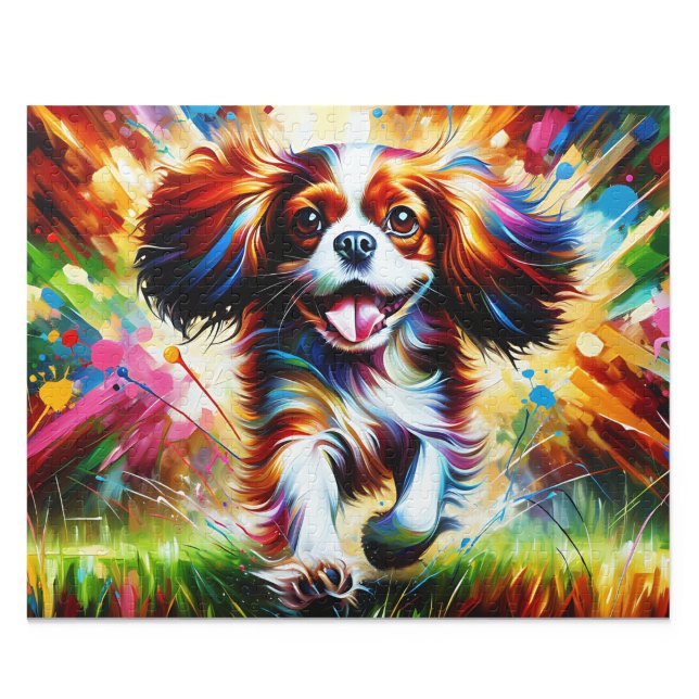 Cavalier King Charles Spaniel Puzzle: Blenheim (Cavalier King Charles Spaniel Blenheim Dog Jigsaw Puzzle 500 Piece Acrylic Art New)