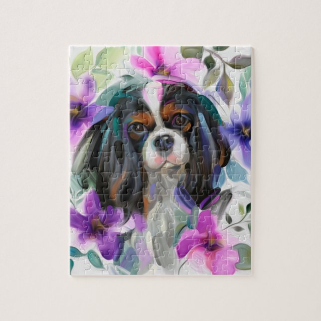 cavalier king charles spaniel PUZZLE | Tricolor (Vertikal)