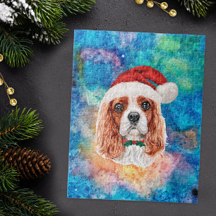 Cavalier King Charles Spaniel Rasse Hund Weihnacht