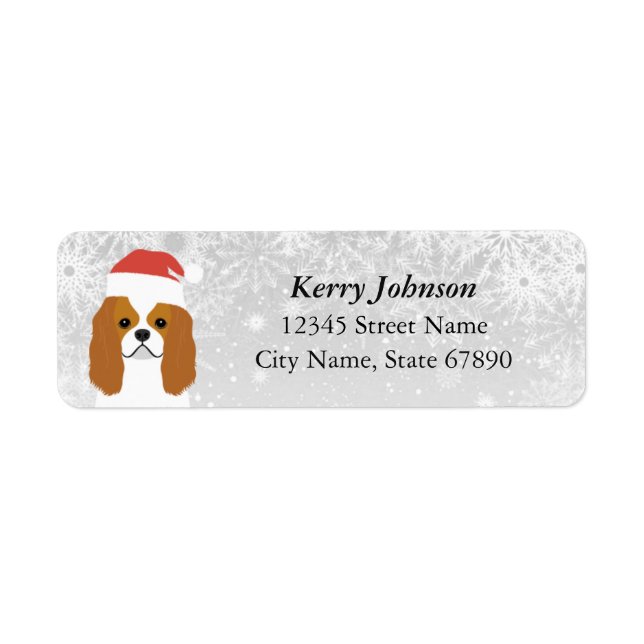 Cavalier King Charles Spaniel Rücksendeadresse (Vorne)
