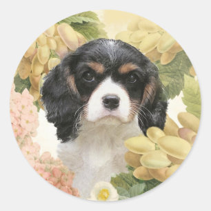 Cavalier King Charles Spaniel Runder Aufkleber