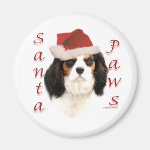 Cavalier King Charles Spaniel Santa Paws Magnet