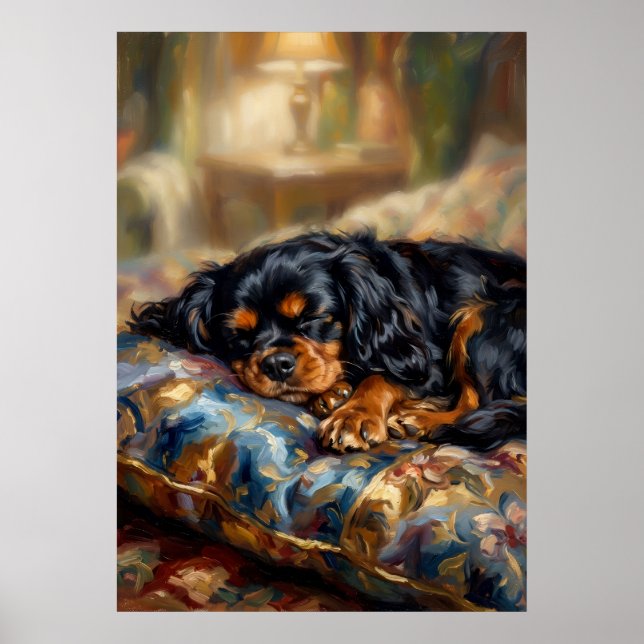 Cavalier King Charles Spaniel Schlafplakat | Oi Poster (Vorne)