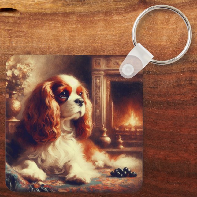 Cavalier King Charles Spaniel Schlüsselanhänger (Rückseite)