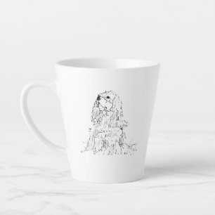 Cavalier King Charles Spaniel Tasse, Minimalistisc Milchtasse