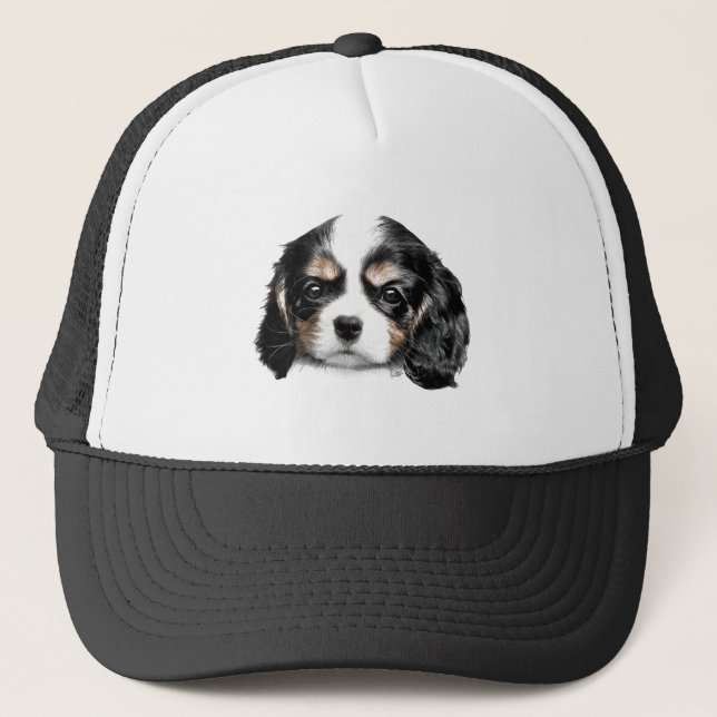 Cavalier King Charles Spaniel Truckerkappe (Vorderseite)