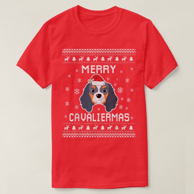 Cavalier King Charles Spaniel Ugly Christmas Sweat (Design devant)