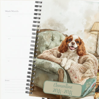 Cavalier King Charles Spaniel Undated Appointment  Planer