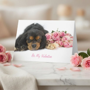 Cavalier King Charles Spaniel Valentinstag Hunde L Feiertagskarte