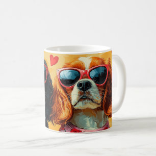 Cavalier King Charles Spaniel Valentinstag Kaffeetasse