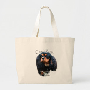 Cavalier King Charles Spaniel Vater 2 Jumbo Stoffbeutel