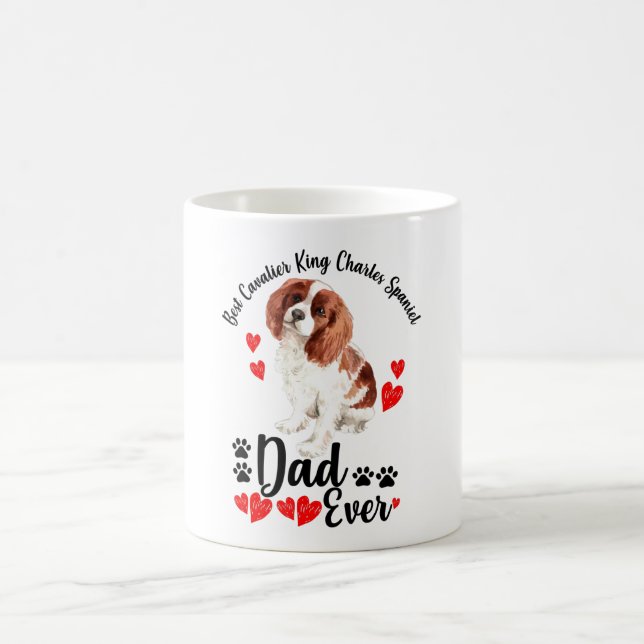 Cavalier King Charles Spaniel Vater Ever Kaffeetasse (Mittel)