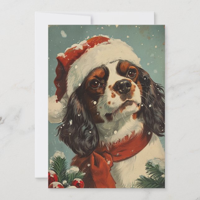 Cavalier King Charles Spaniel Weihnachten (Vorderseite)