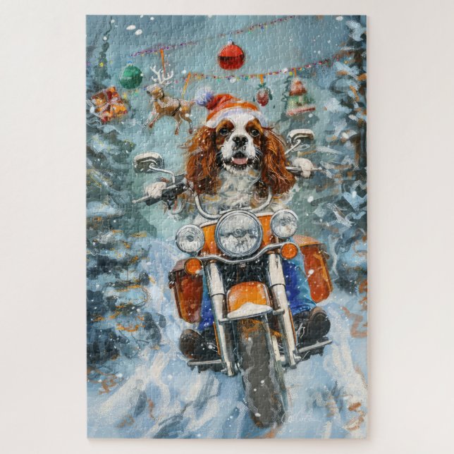 Cavalier King Charles Spaniel Weihnachten (Vertikal)