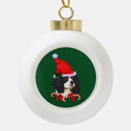 Cavalier King Charles Spaniel Weihnachten Keramik Kugel-Ornament
