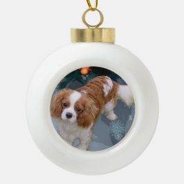 Cavalier King Charles Spaniel Weihnachten Keramik Kugel-Ornament