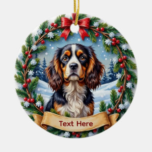 Cavalier King Charles Spaniel Weihnachten Keramik Ornament