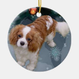 Cavalier King Charles Spaniel Weihnachtsdekoration Keramik Ornament