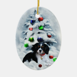 Cavalier King Charles Spaniel Weihnachtsdekoration Keramikornament