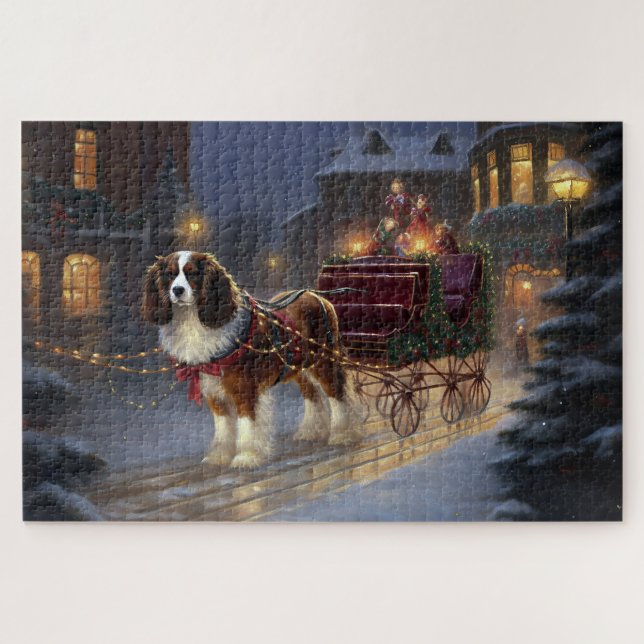 Cavalier King Charles Spaniel Weihnachtsfest (Horizontal)