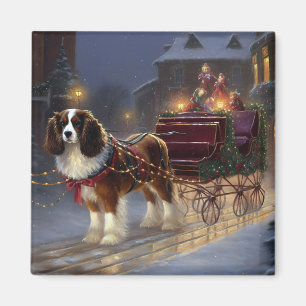 Cavalier King Charles Spaniel Weihnachtsfest Magnet