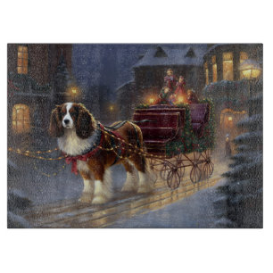 Cavalier King Charles Spaniel Weihnachtsfest Schneidebrett