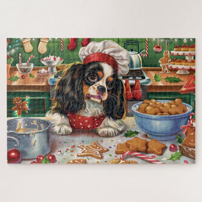Cavalier King Charles Spaniel Weihnachtsgebäck (Horizontal)