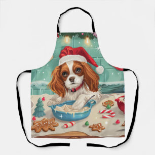 Cavalier King Charles Spaniel Weihnachtsgebäck Schürze