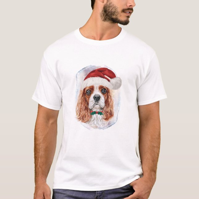 Cavalier King Charles Spaniel Weihnachtsgeschenke  T-Shirt (Vorderseite)