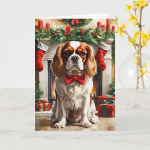Cavalier King Charles Spaniel Weihnachtsgrüeting Karte