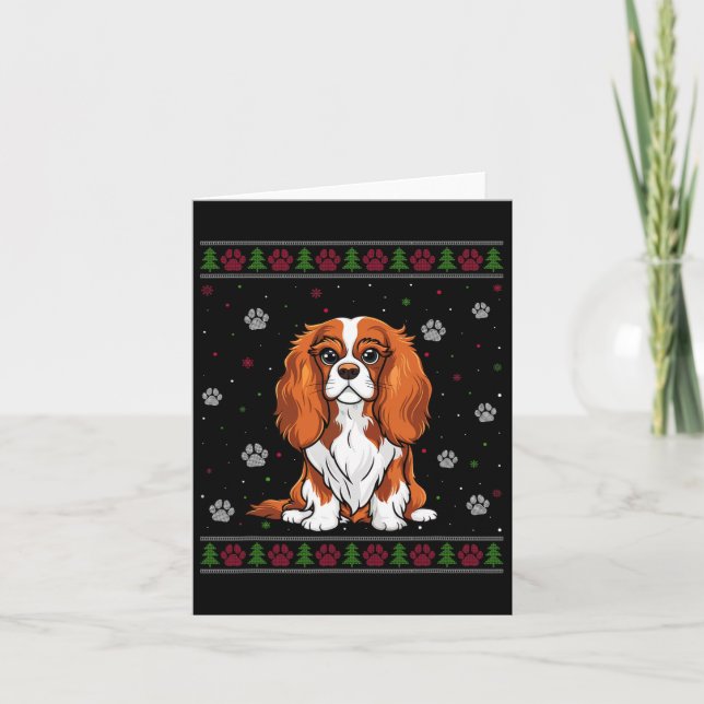Cavalier King Charles Spaniel Weihnachtskraut Do Karte (Vorderseite)