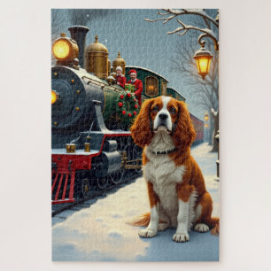 Cavalier King Charles Spaniel Weihnachtsschiene