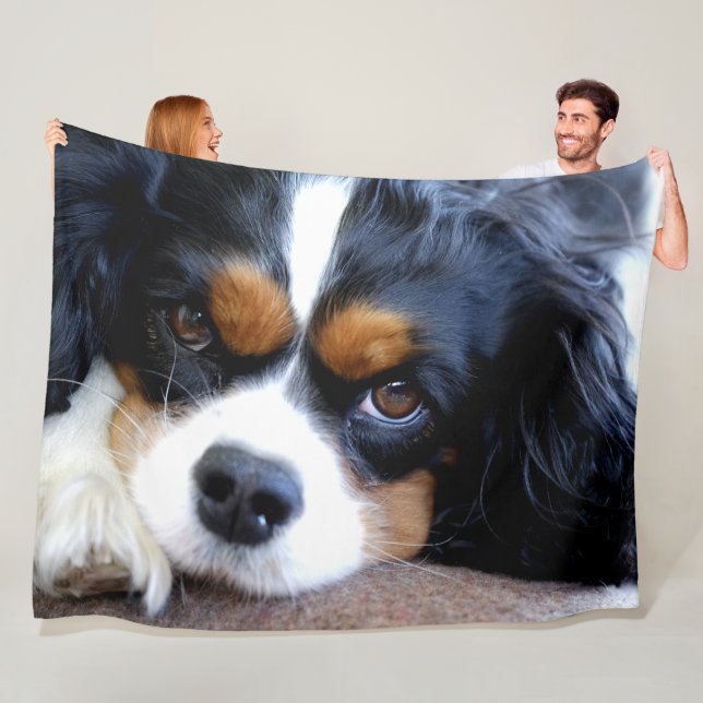 CAVALIER KING CHARLES SPANIELS FLEECEDECKE (Beispiel)