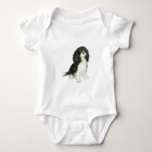 Cavalier King Charles - Tri Colored Baby Strampler