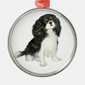 Cavalier King Charles - Tri Colored Ornament Aus Metall