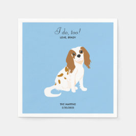 Cavalier King Charles Wedding Cocktail Napkins Serviette