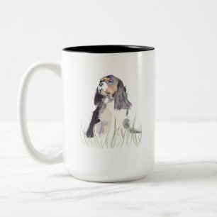 Cavalier King Coffee-Tasse, Geschenk für Hunde-Mam Zweifarbige Tasse