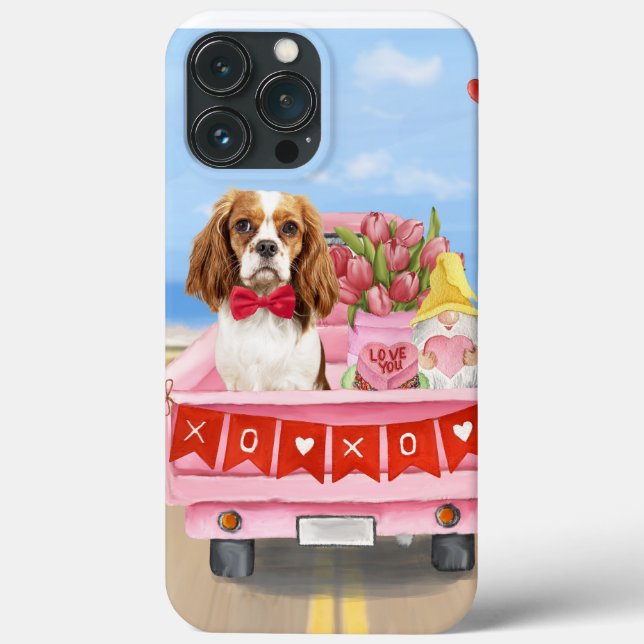 Cavalier King Dog Valentine's Day Lkw Herz Case-Mate iPhone Hülle (Rückseite)