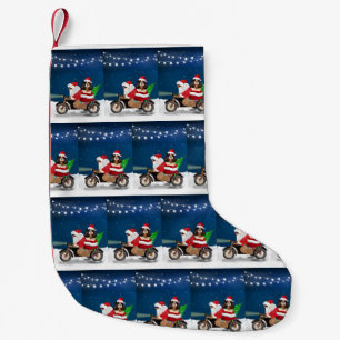 Cavalier King Dog Weihnachtsmann Kleiner Weihnachtsstrumpf
