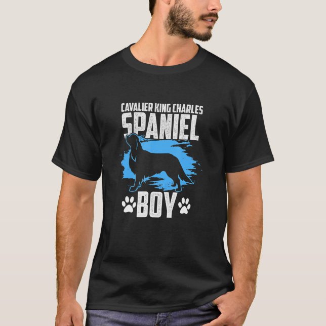Cavalier King Graphics Men Charles Spaniel 2 T-Shirt (Vorderseite)