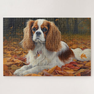 Cavalier King im Herbst Leaves Fall Inspiriert