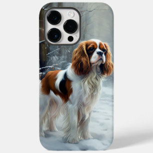 Cavalier King Lass es schneien Weihnachten Gebürst Case-Mate iPhone 14 Pro Max Hülle