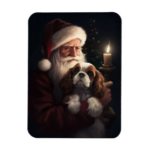 Cavalier King mit Weihnachtsfeiertag Magnet