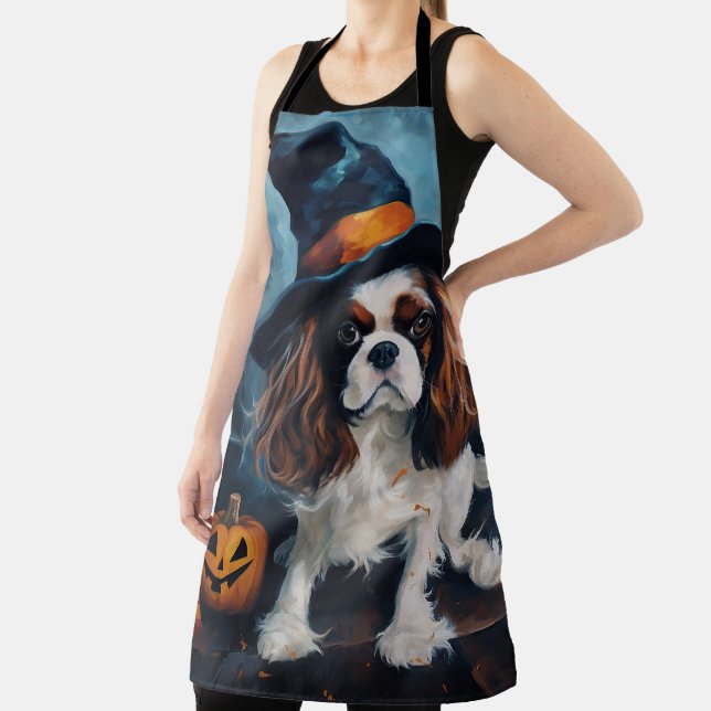 Cavalier King Pumpkins Halloween Beängstigend Schürze (InSitu)