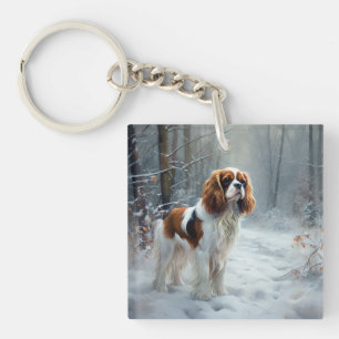Cavalier King Qu'il neige Noël Brossé 