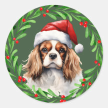 Cavalier King Spaniel Christmas Dog Mailing