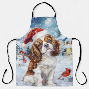 Cavalier King Winter Wonderland Weihnachtsfreude Schürze