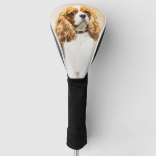 Cavalier König Charles Spaniel Original Malerei Golf Headcover
