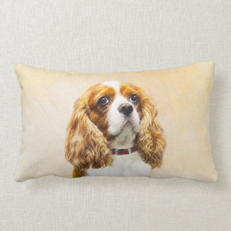 Cavalier König Charles Spaniel Original Malerei Lendenkissen